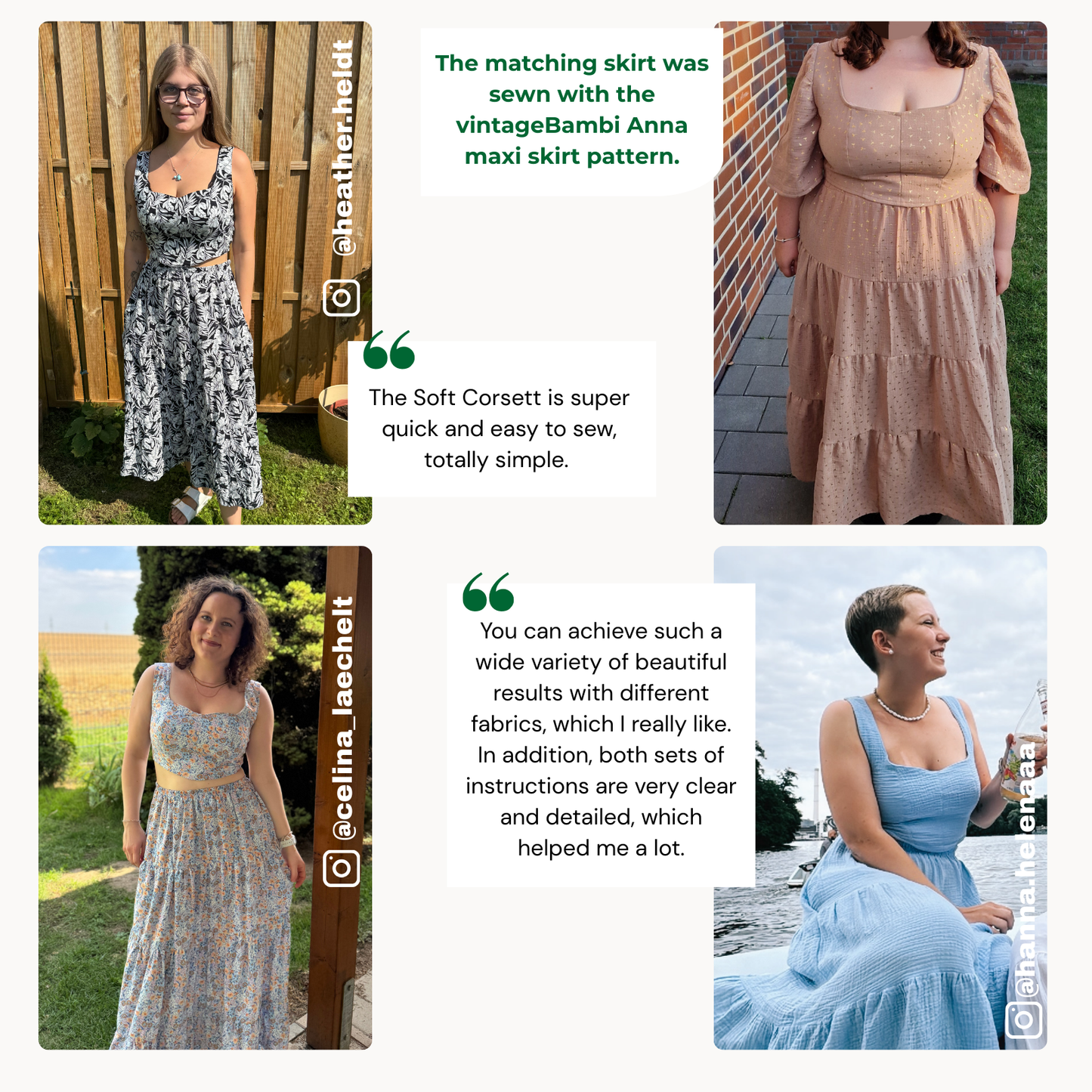 Soft-corset/corsage sewingpattern ENGLISH