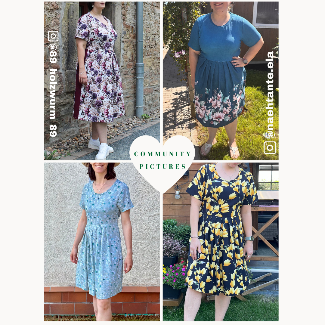 Marie Kleid Schnittmuster DEUTSCH