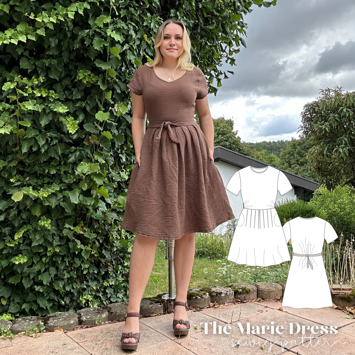 Marie Kleid Schnittmuster DEUTSCH