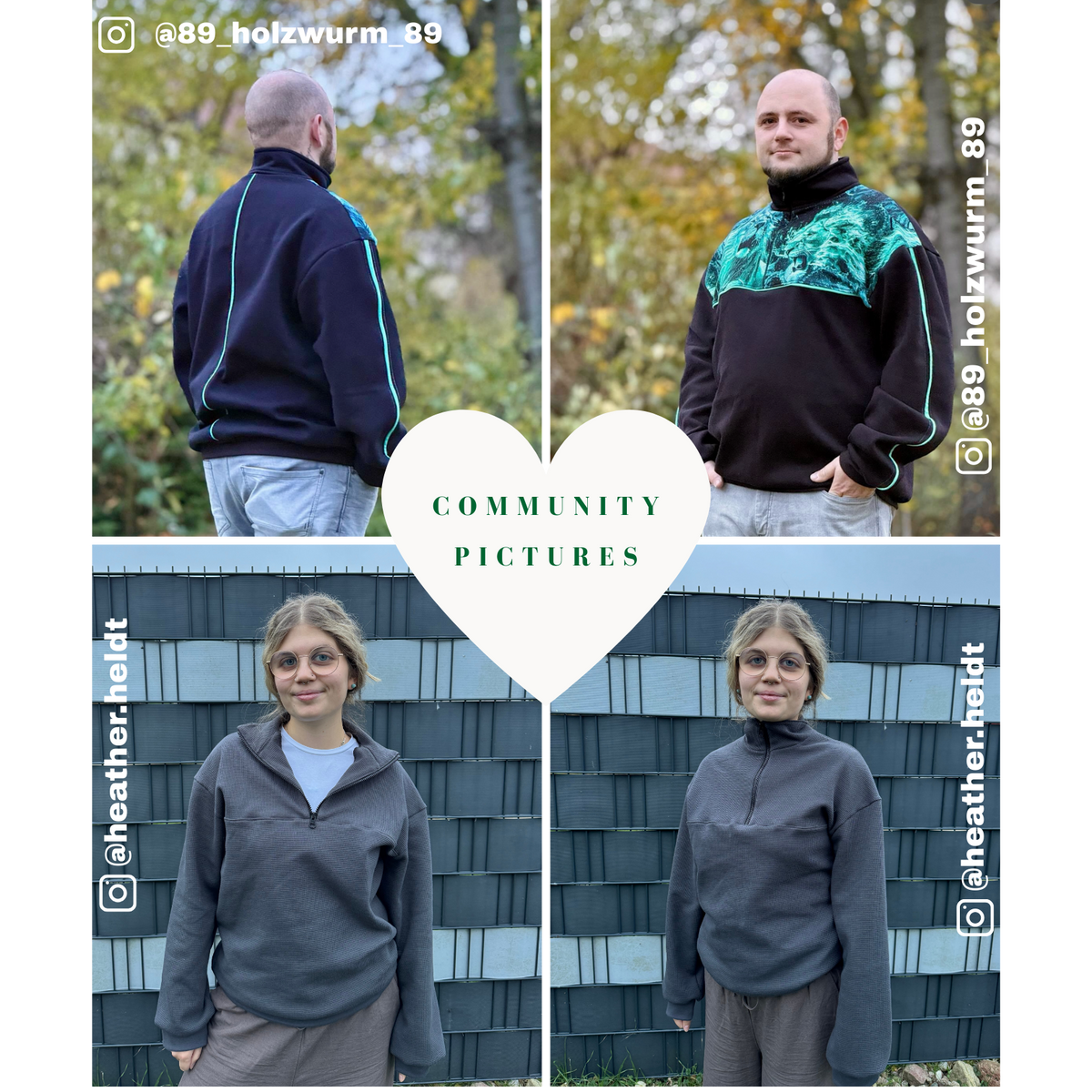 Sammy Sweatshirt Schnittmuster DEUTSCH