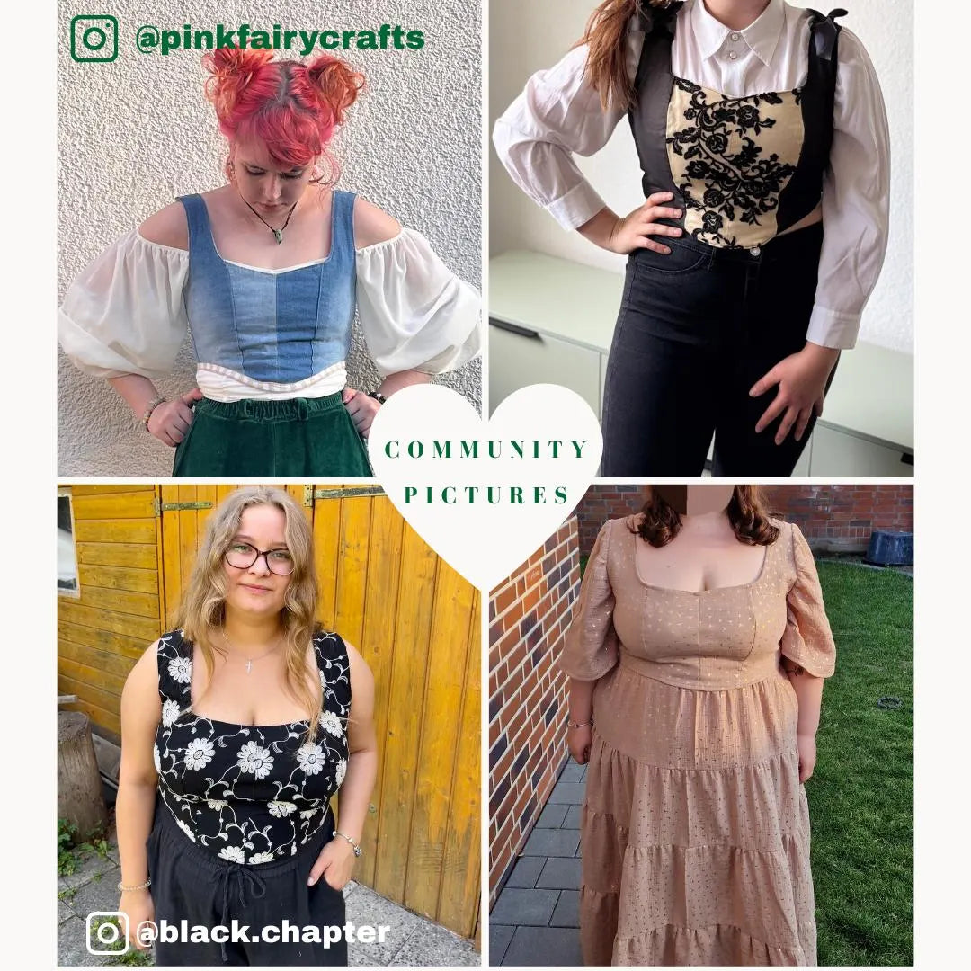 Soft-corset/corsage sewingpattern ENGLISH