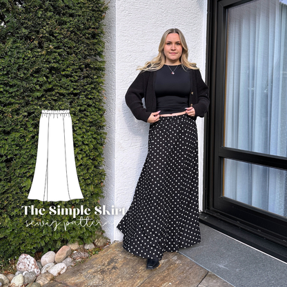 "The simple skirt" sewingpattern ENGLISH