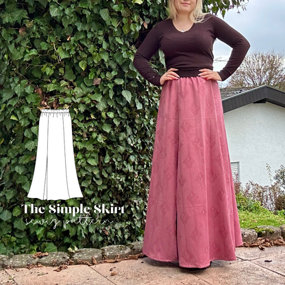 "The simple Skirt" Schnittmuster DEUTSCH