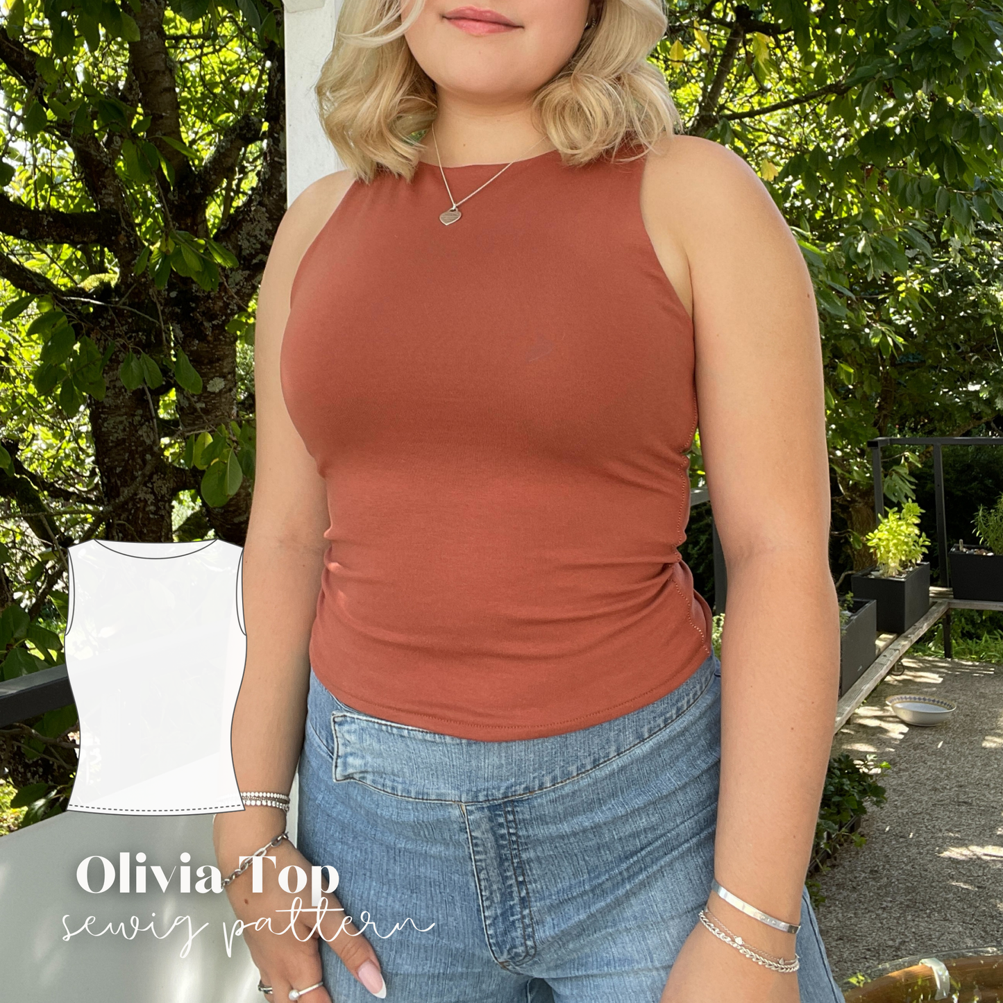 Olivia Top Sewing Pattern ENGLISH