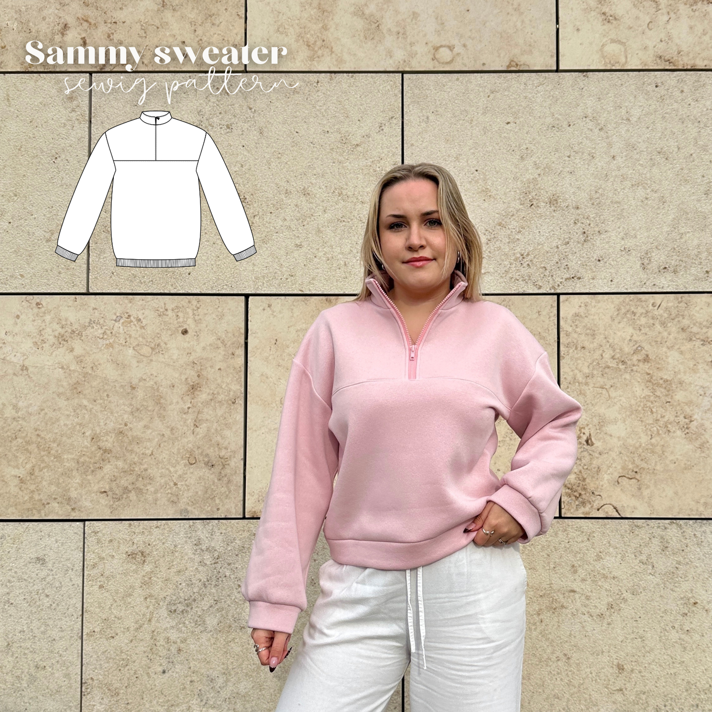 Sammy Sweatshirt Schnittmuster DEUTSCH