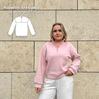 Sammy Sweatshirt Schnittmuster DEUTSCH