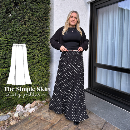 "The simple skirt" sewingpattern ENGLISH