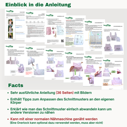 Rosi Top Schnittmuster DEUTSCH
