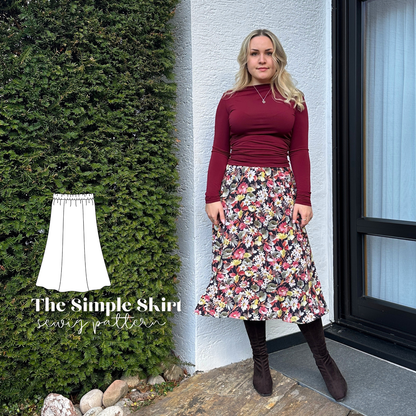 "The simple Skirt" Schnittmuster DEUTSCH