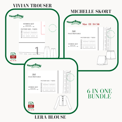 MIX sewing pattern bundle