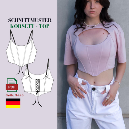 VintageBambi Korsett Schnittmuster DEUTSCH