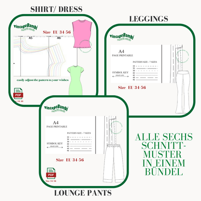 MIX sewing pattern bundle