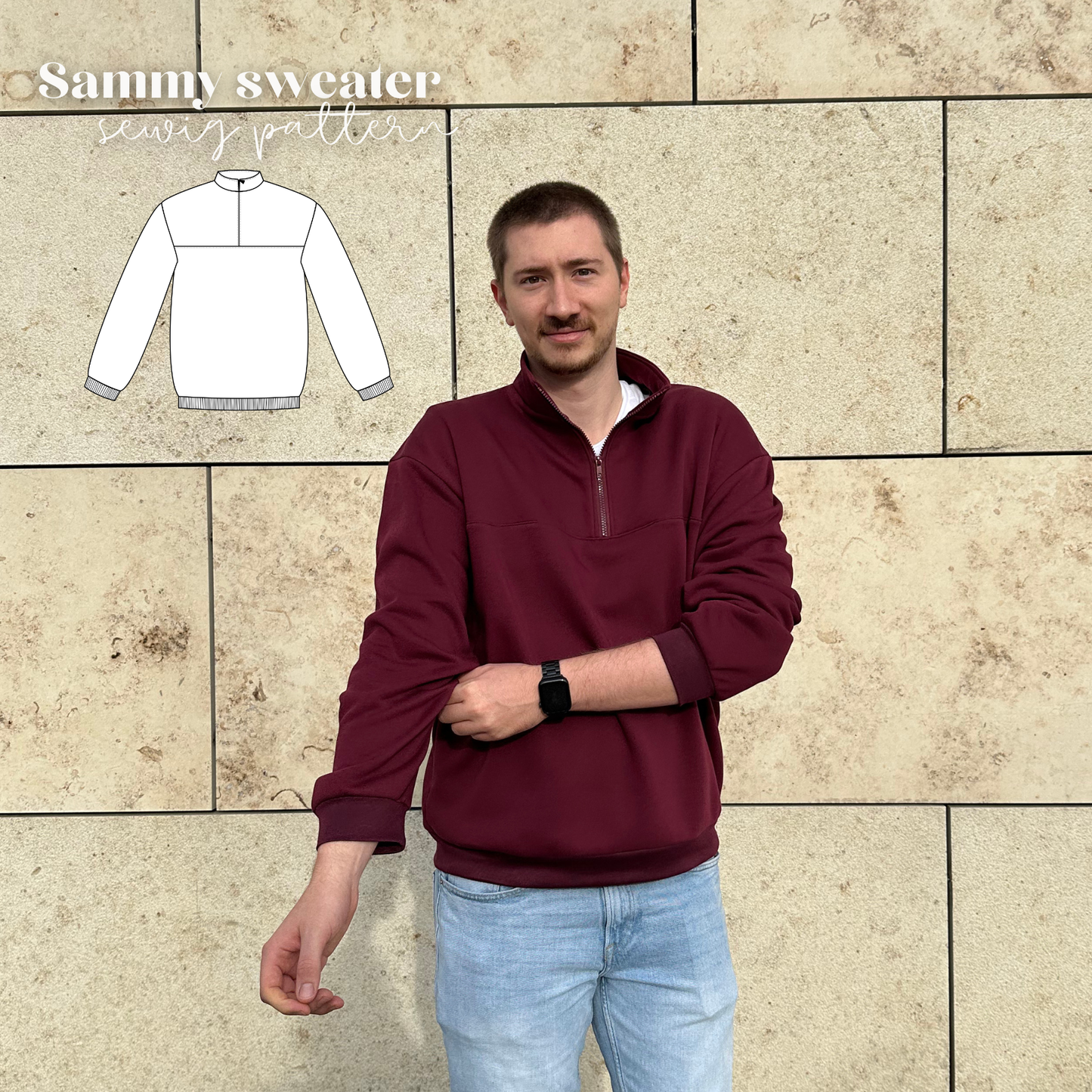 Sammy sweatshirt pattern ENGLISH