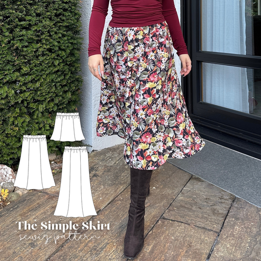 "The simple skirt" sewingpattern ENGLISH