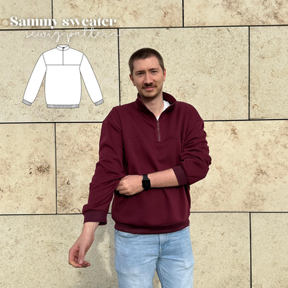 Sammy Sweatshirt Schnittmuster DEUTSCH