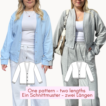 Gabi Cardigan Schnittmuster DEUTSCH