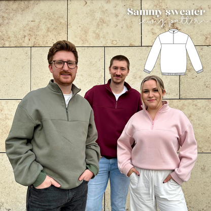 Sammy Sweatshirt Schnittmuster DEUTSCH