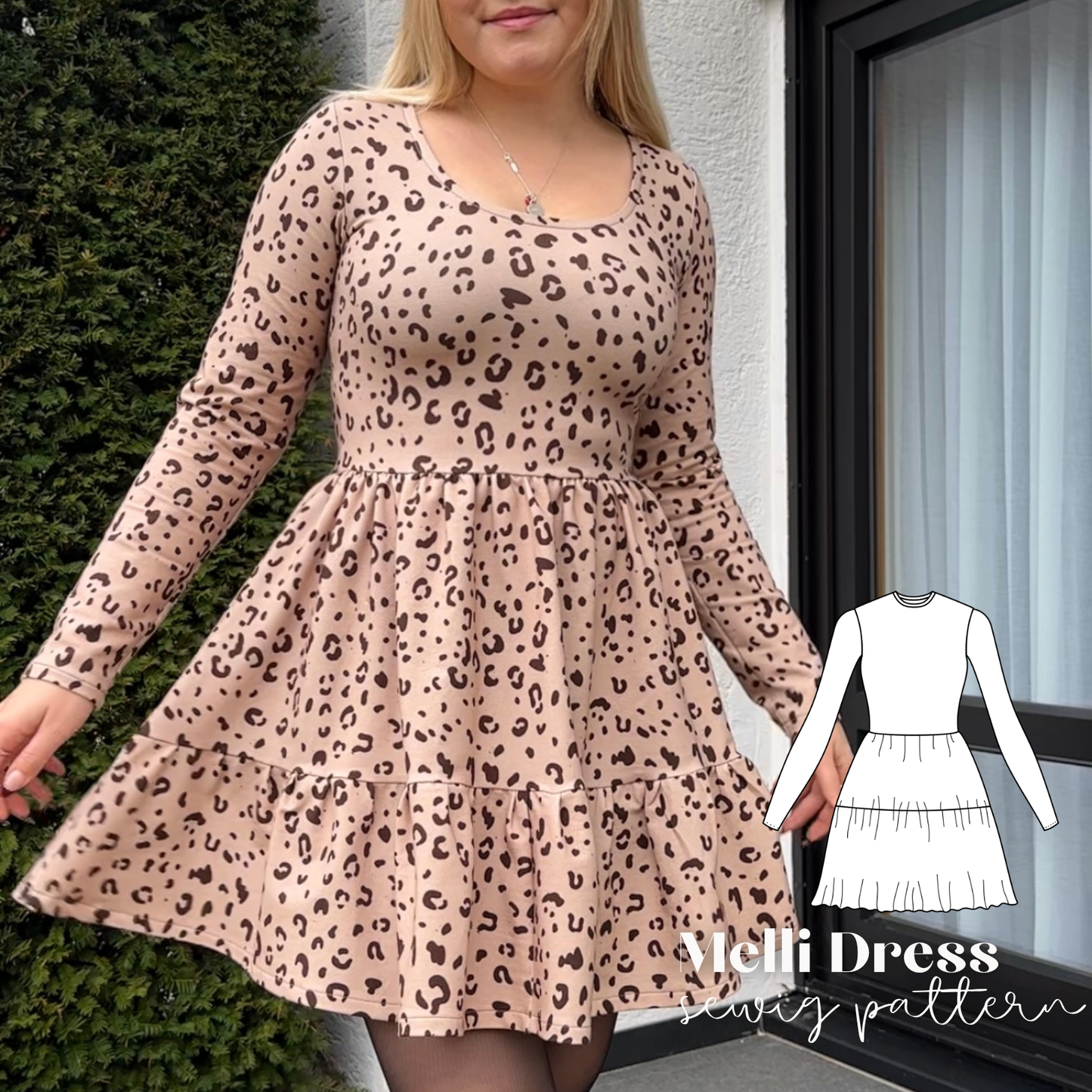 Melli Kleid Schnittmuster DEUTSCH