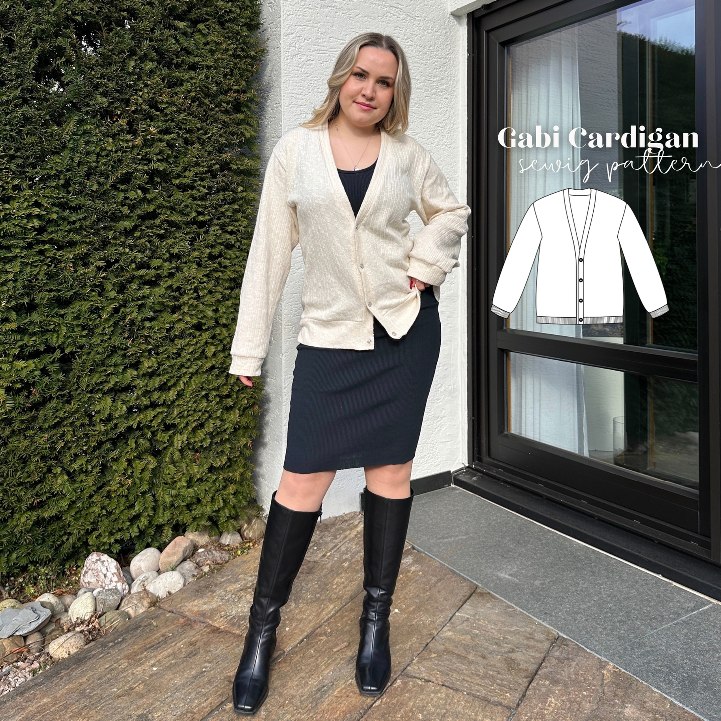 Gabi Cardigan Schnittmuster DEUTSCH