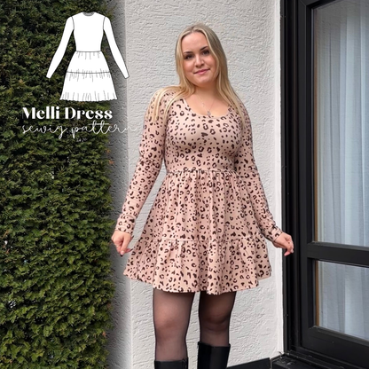 Melli Kleid Schnittmuster DEUTSCH