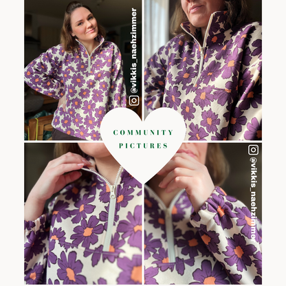 Sammy Sweatshirt Schnittmuster DEUTSCH