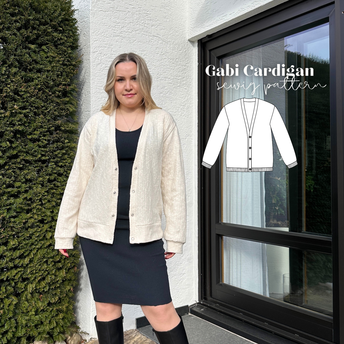 Gabi Cardigan Schnittmuster DEUTSCH