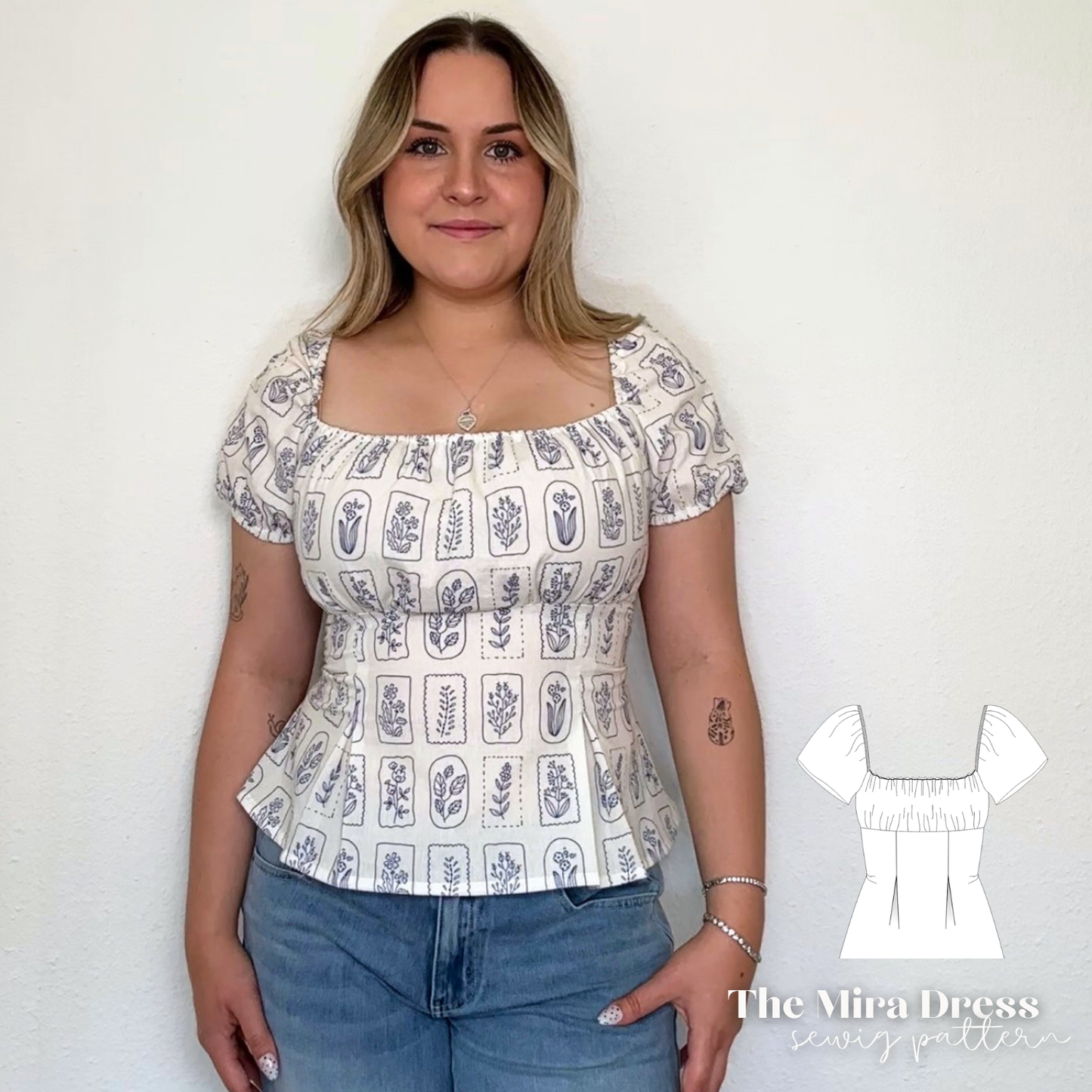 Mira Kleid Schnittmuster DEUTSCH