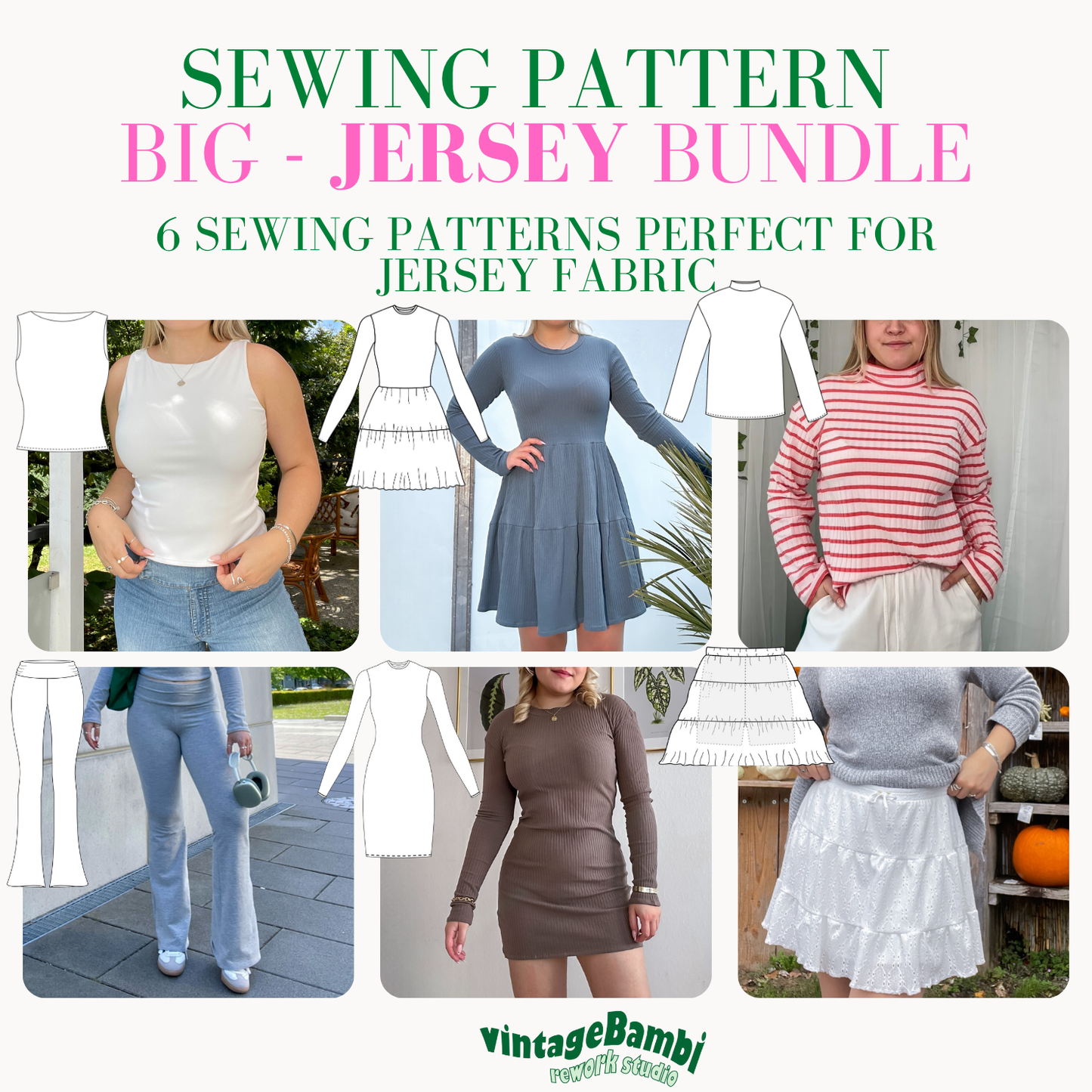 BIG jersey pattern bundle