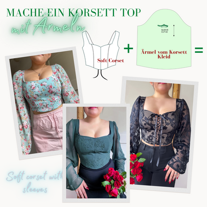 Korsett Kleid Schnittmuster DEUTSCH