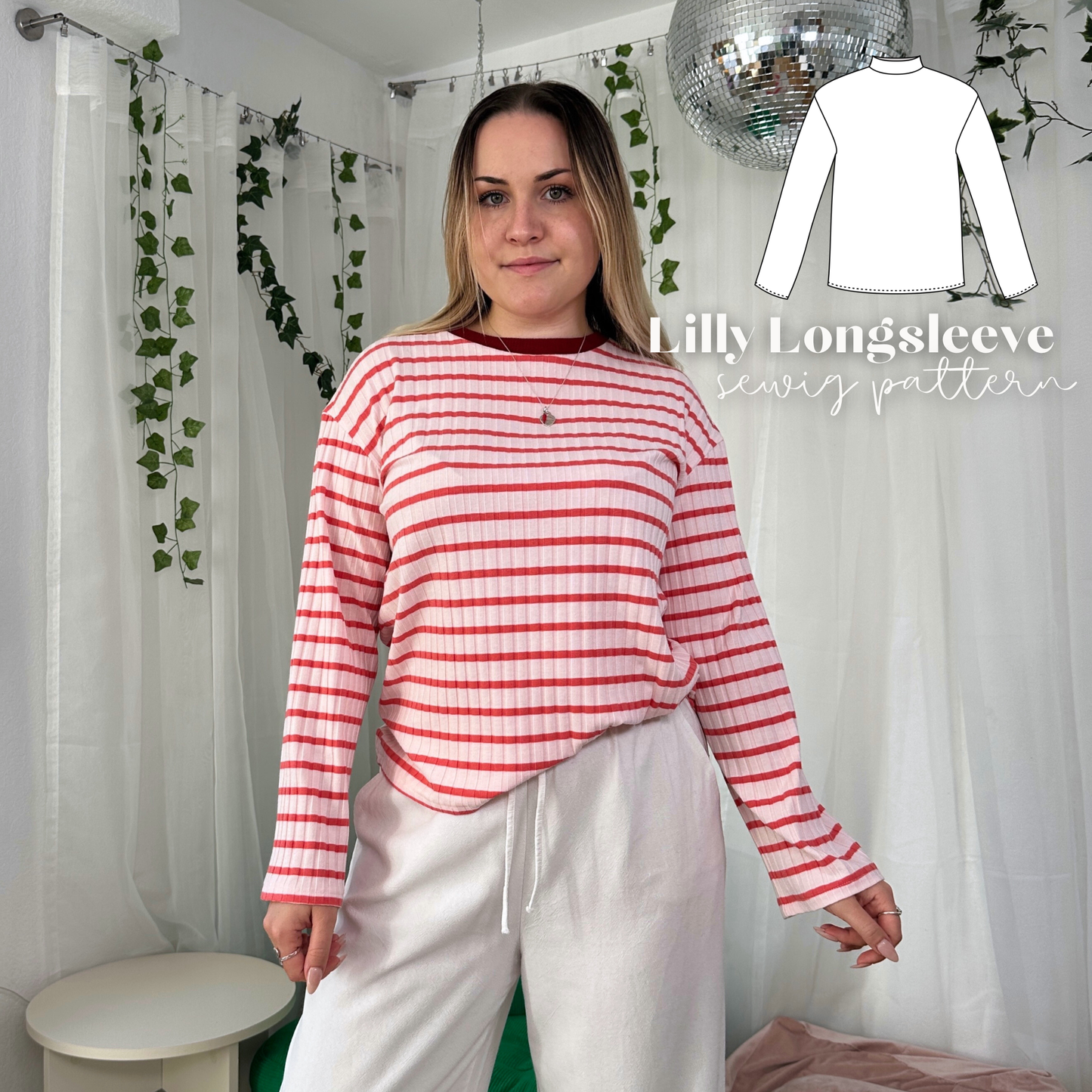 Lilly Longsleeve Schnittmuster DEUTSCH