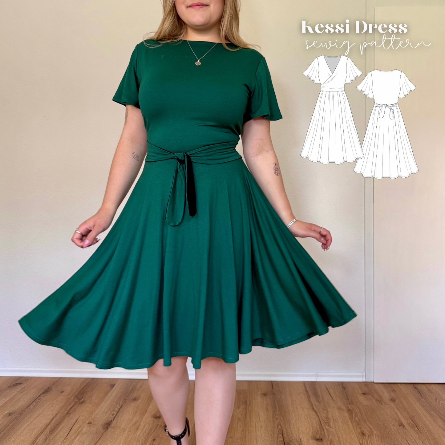 Kessi Kleid Schnittmuster Deutsch