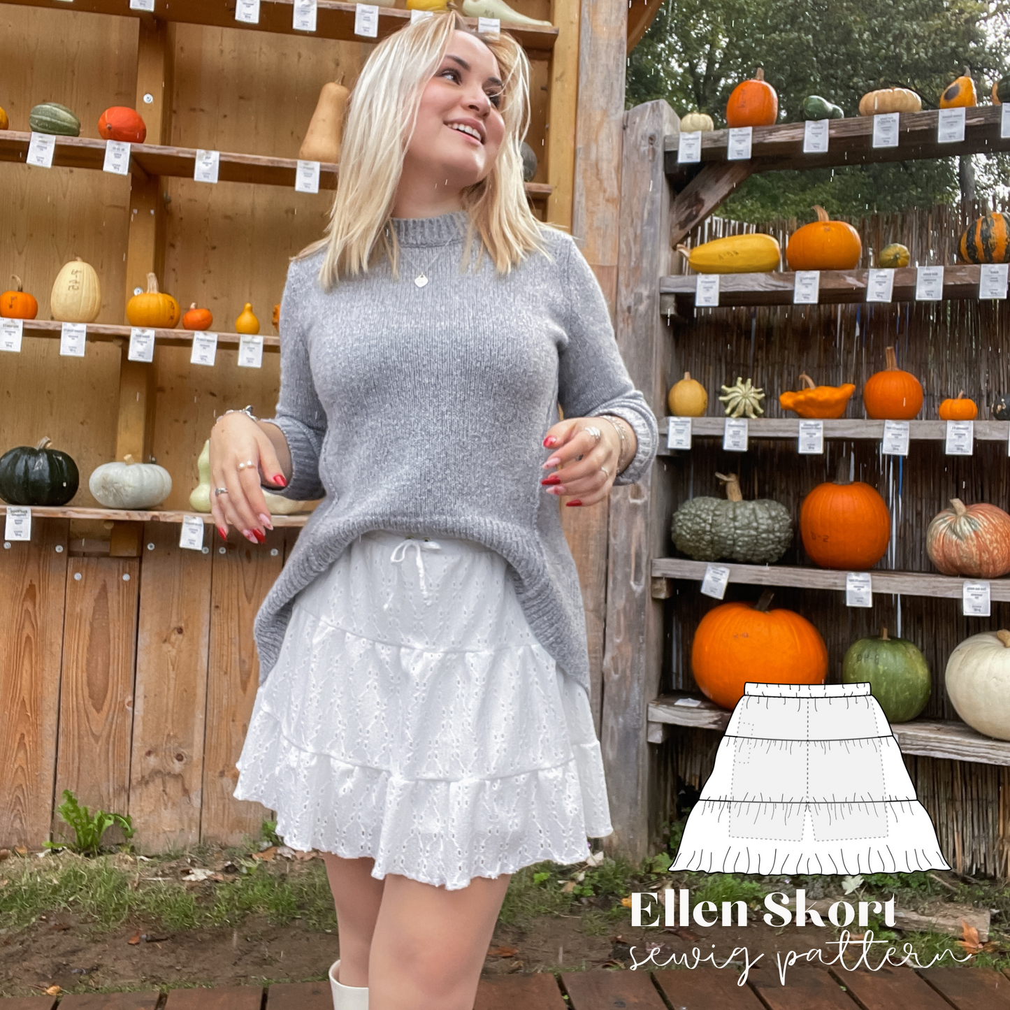 2 in 1 - Ellen skort sewingpattern ENGLISH