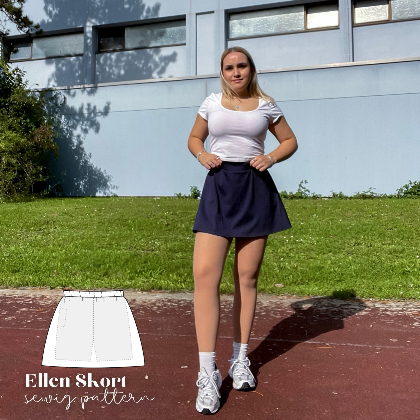 Ellen Skort Schnittmuster DEUTSCH