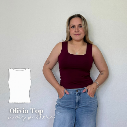 Olivia top sewingpattern ENGLISH