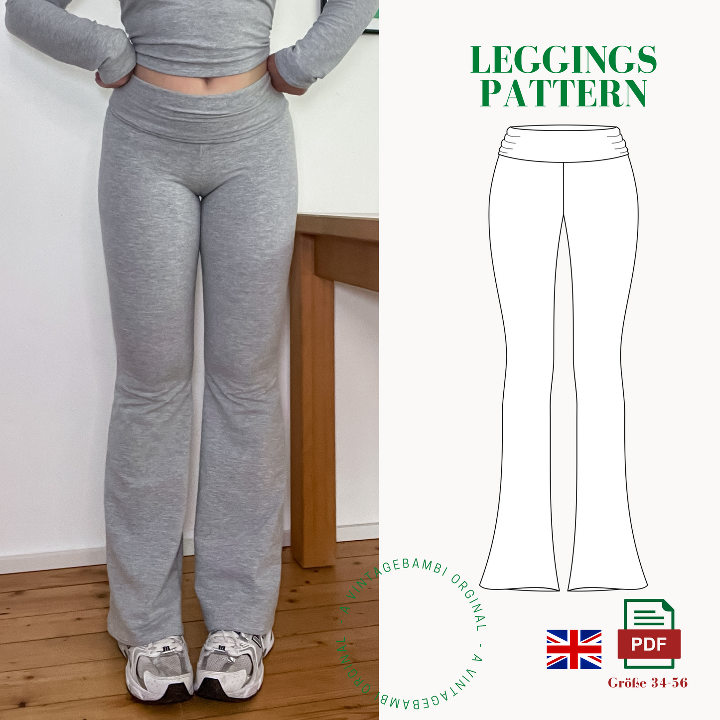 Leggings Sewing Pattern ENGLISH