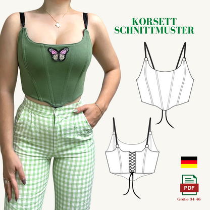 VintageBambi Korsett Schnittmuster DEUTSCH