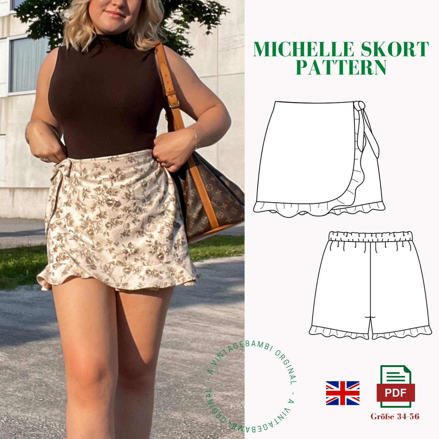 Michelle Skort pattern ENGLISH