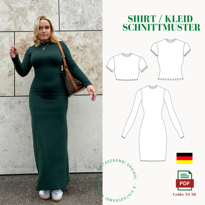 Shirt / Kleid Schnittmuster DEUTSCH