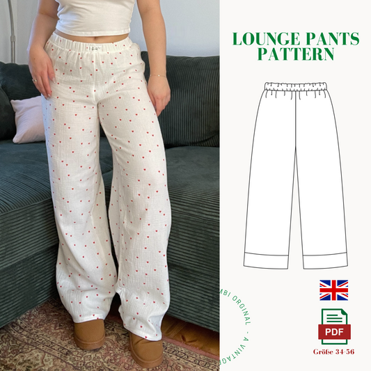 Lounge Pants Sewing Pattern ENGLISH