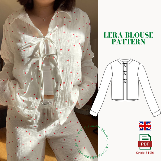 Lera Blouse Sewing Pattern ENGLISH
