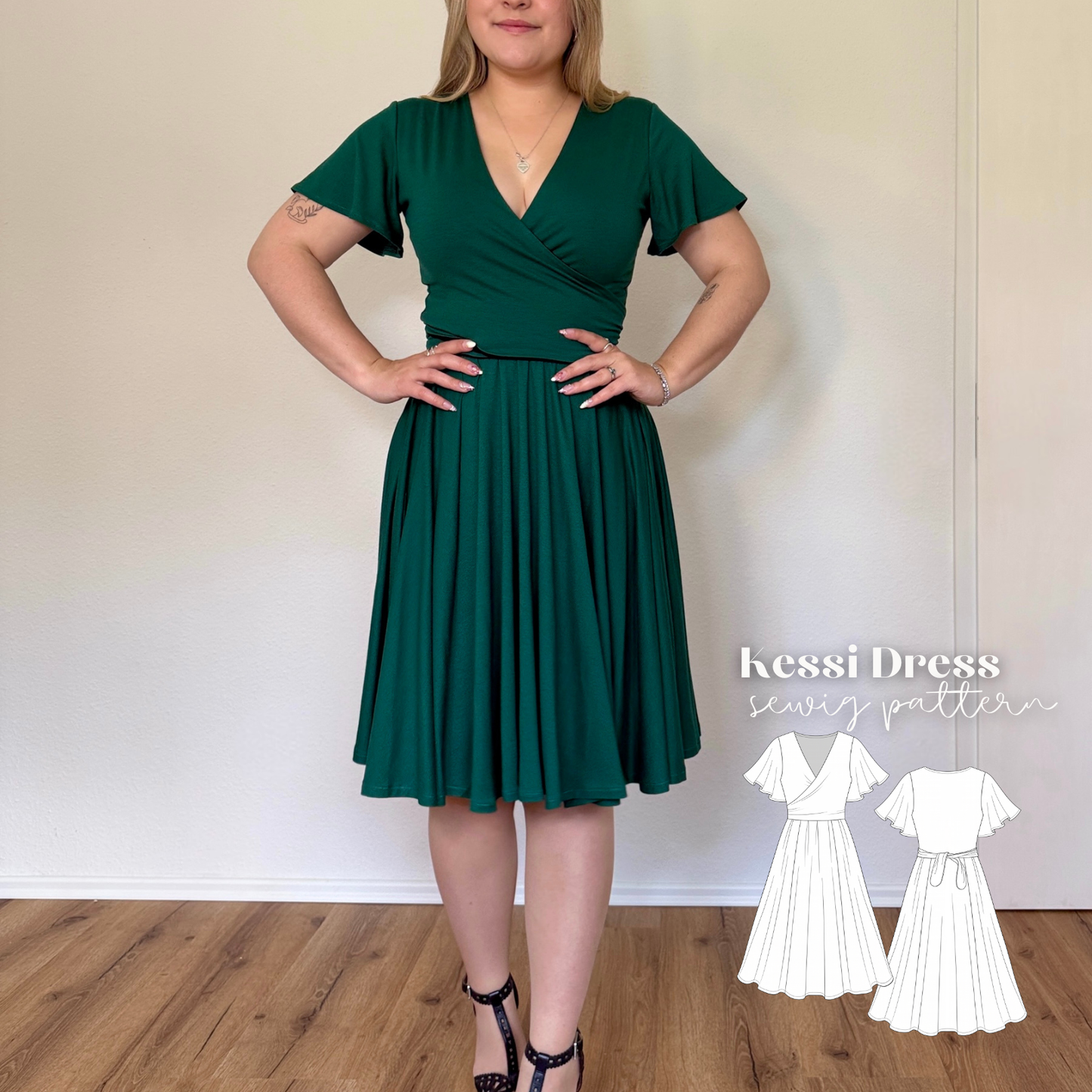 Kessi Kleid Schnittmuster Deutsch