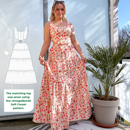 Anna maxiskirt sewingpattern ENGLISH