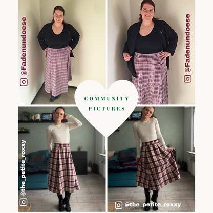 "The simple Skirt" Schnittmuster DEUTSCH