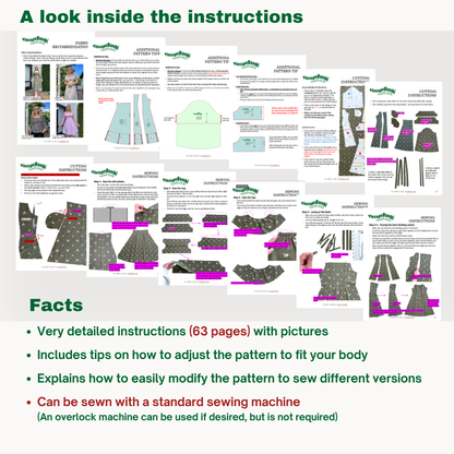 Mira dress sewingpattern ENGLISH