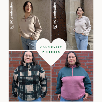 Sammy Sweatshirt Schnittmuster DEUTSCH