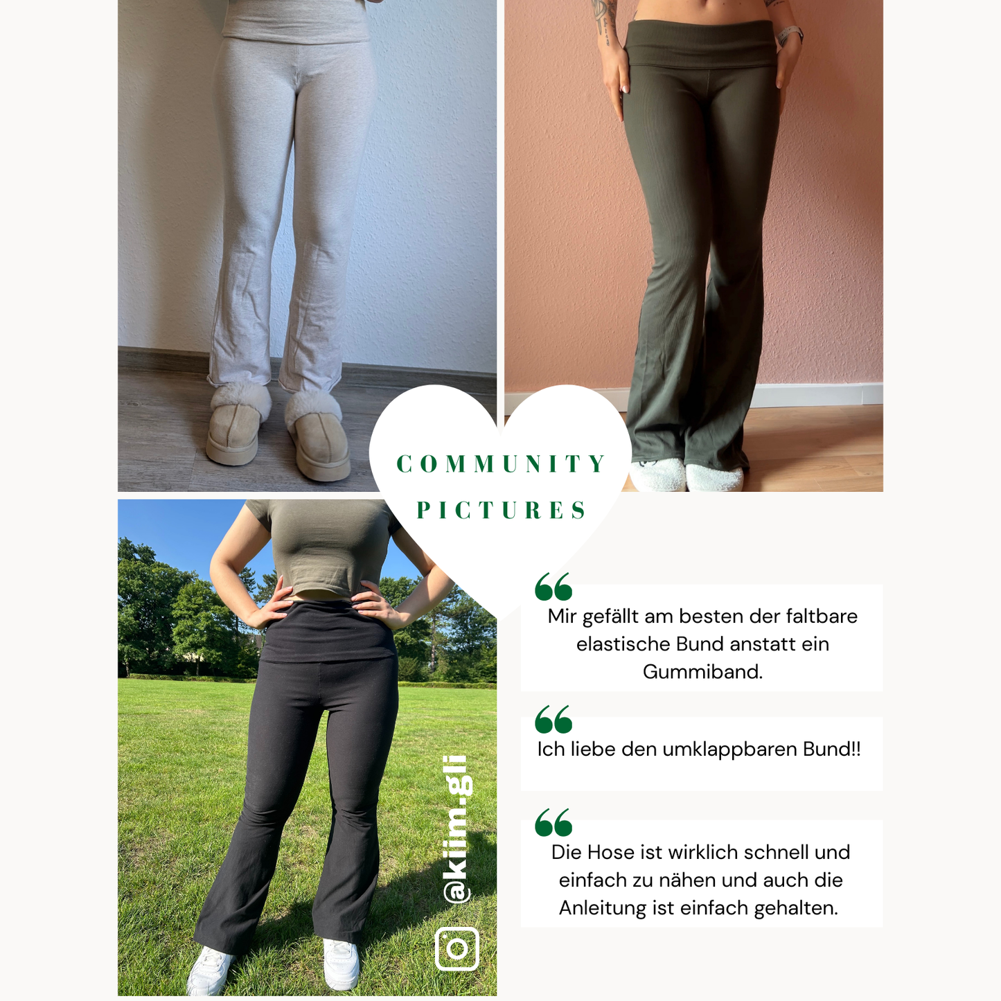 Leggings Schnittmuster DEUTSCH
