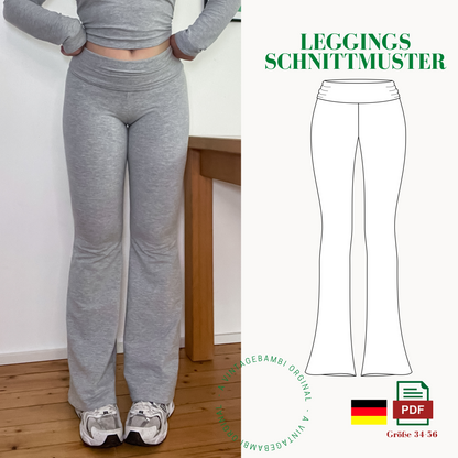 Leggings Schnittmuster DEUTSCH