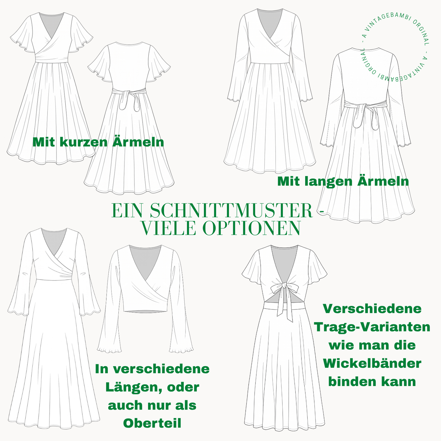 Kessi Kleid Schnittmuster Deutsch