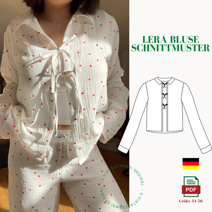 Bluse Lera Schnittmuster DEUTSCH