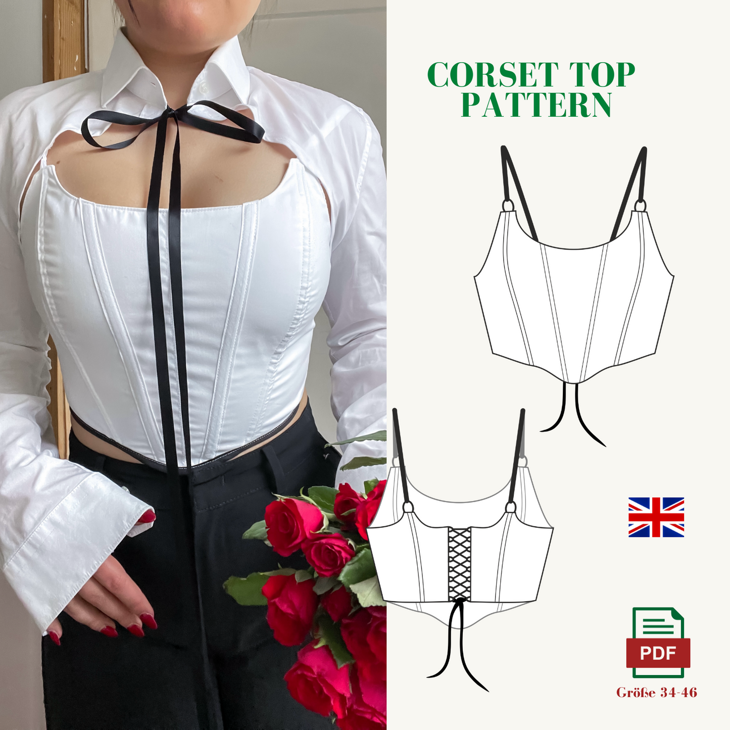 VintageBambi corset-belt pattern ENGLISH